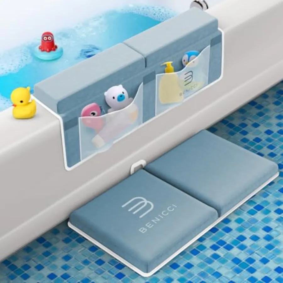 Удобная подушка-опора для коленей и локтей для купания малышей (для родителей) - Безболезненный пенопластовый коврик с карманами для игрушек
Удобная подушка-опора для коленей и локтей для купания малышей (для родителей) - Безболезненный пенопластовый коврик с карманами для игрушек