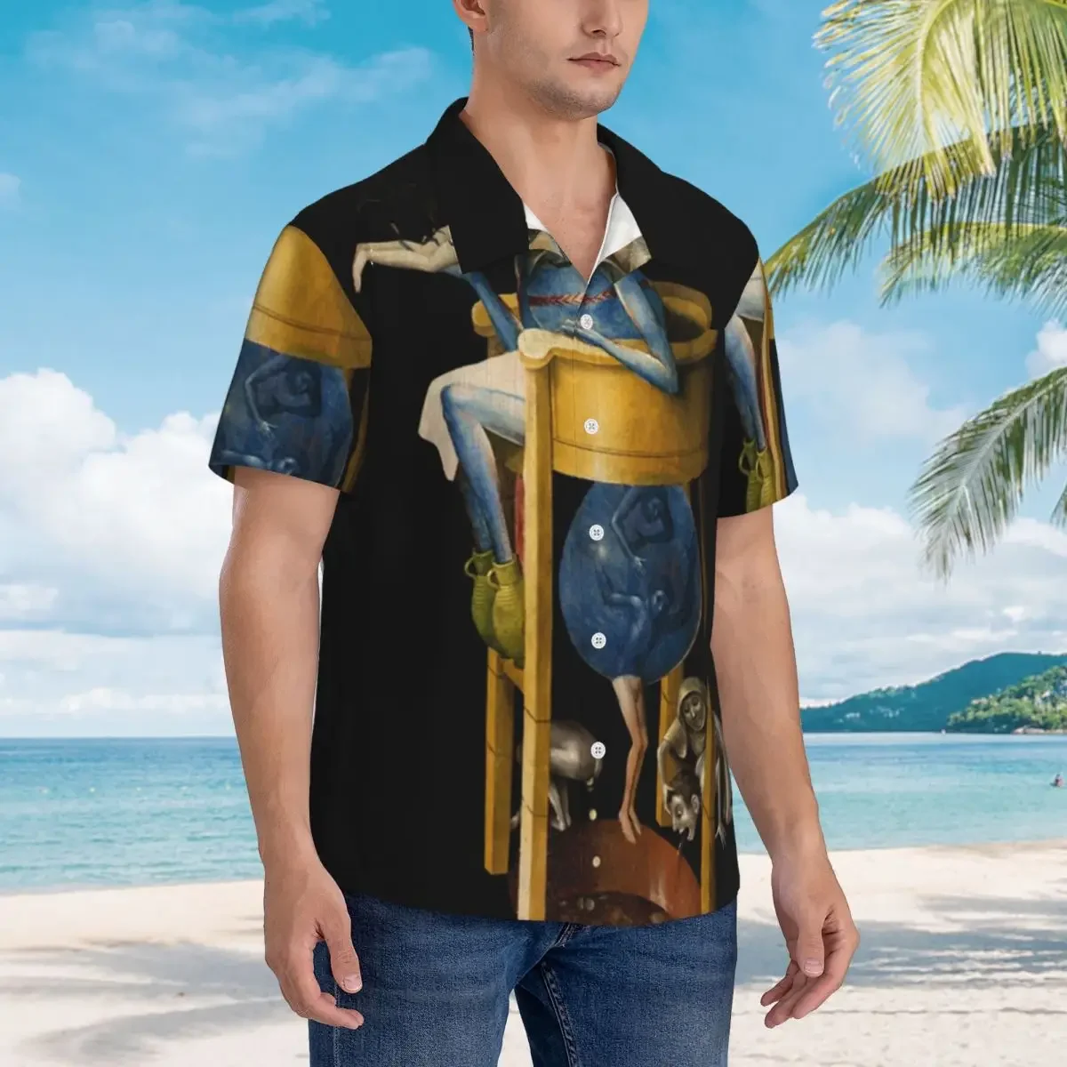 Hieronymus Bosch Devil On Night Chair Hawaiian Shirts Funny Men Short Sleeve Shirt for Summer Beach Men's Button Tops
Hieronymus Bosch Devil On Night Chair Hawaiian Shirts Funny Men Short Sleeve Shirt for Summer Beach Men's Button Tops
