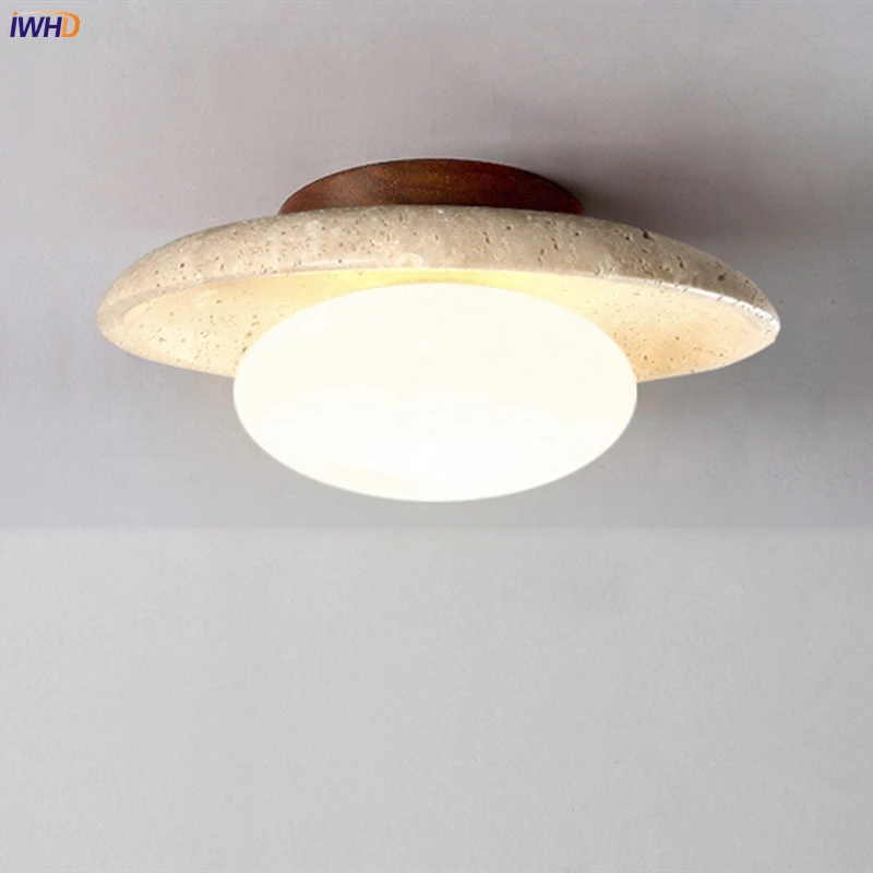 IWHD Nordic Modern Ceiling Lamp Wood Yellow Travertine LED Ceiling Light For Home Decoration Aisle Stair Bar Lámparas Para Techo
IWHD Nordic Modern Ceiling Lamp Wood Yellow Travertine LED Ceiling Light For Home Decoration Aisle Stair Bar Lámparas Para Techo