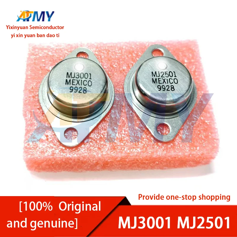 MJ3001 MJ3000 MJ2500 MJ2501 MJ1000 MJ1001 MJ900 MJ901 MJ423 MJ10001 MJ15022 TO-3 High Power Sealed Transistor
MJ3001 MJ3000 MJ2500 MJ2501 MJ1000 MJ1001 MJ900 MJ901 MJ423 MJ10001 MJ15022 TO-3 High Power Sealed Transistor