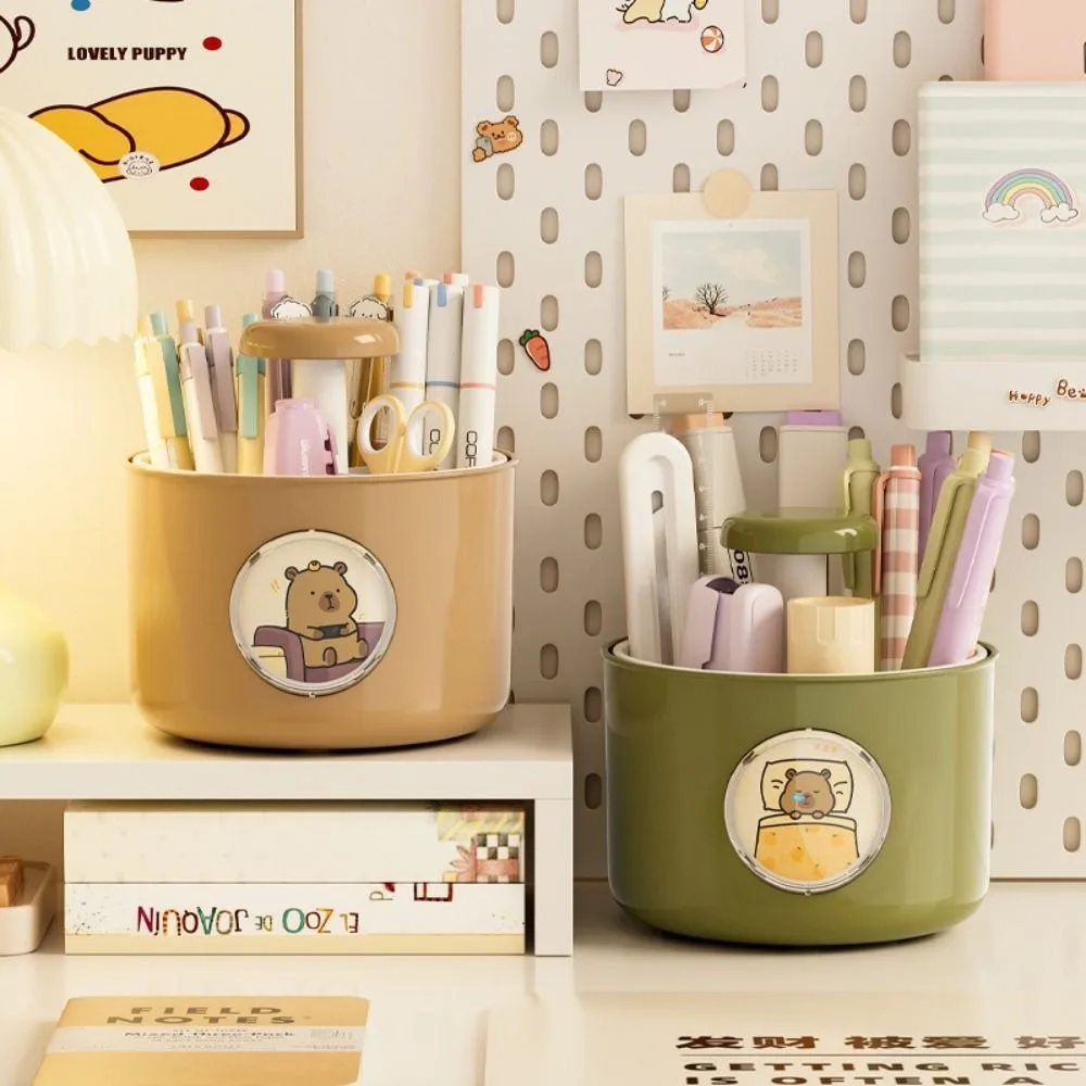 4 Patterns Capybara Rotating Pen Holder 4 Grid Rotatable Capybara Desktop Storage Box Multifunctional Large Capacity
4 Patterns Capybara Rotating Pen Holder 4 Grid Rotatable Capybara Desktop Storage Box Multifunctional Large Capacity