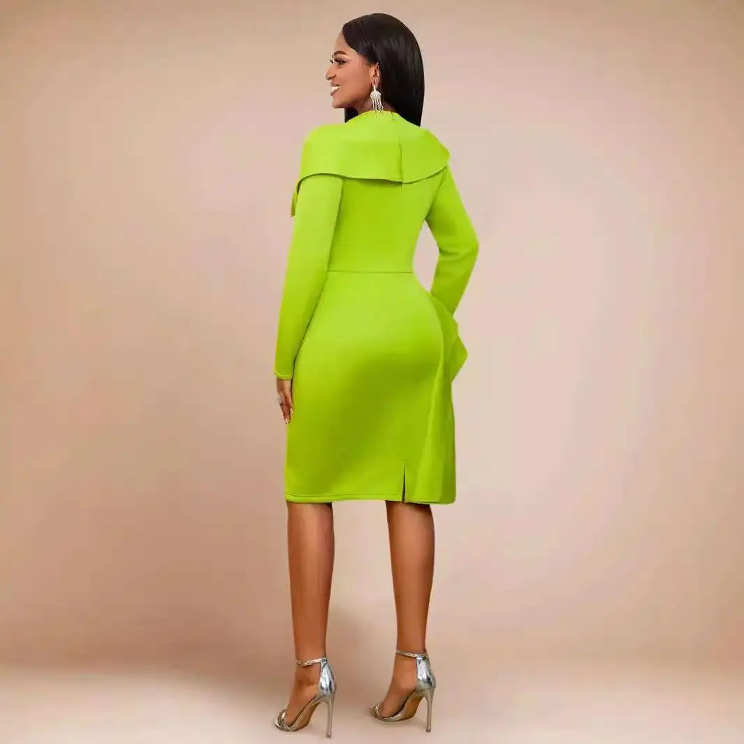 AM040609 high-end and atmospheric banquet evening dress, personalized long sleeved ruffle edge dress, dresses
AM040609 high-end and atmospheric banquet evening dress, personalized long sleeved ruffle edge dress, dresses