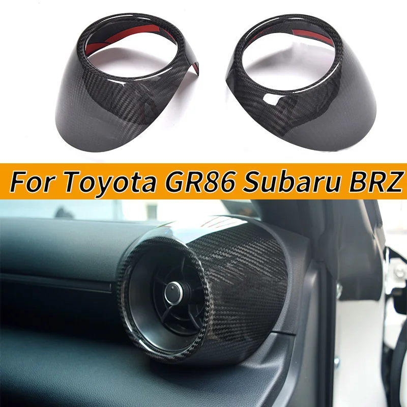 True carbon fiber front side air vent trim panel frame for Toyota 86 Subaru BRZ 2022 cover trim car interior accessories
True carbon fiber front side air vent trim panel frame for Toyota 86 Subaru BRZ 2022 cover trim car interior accessories