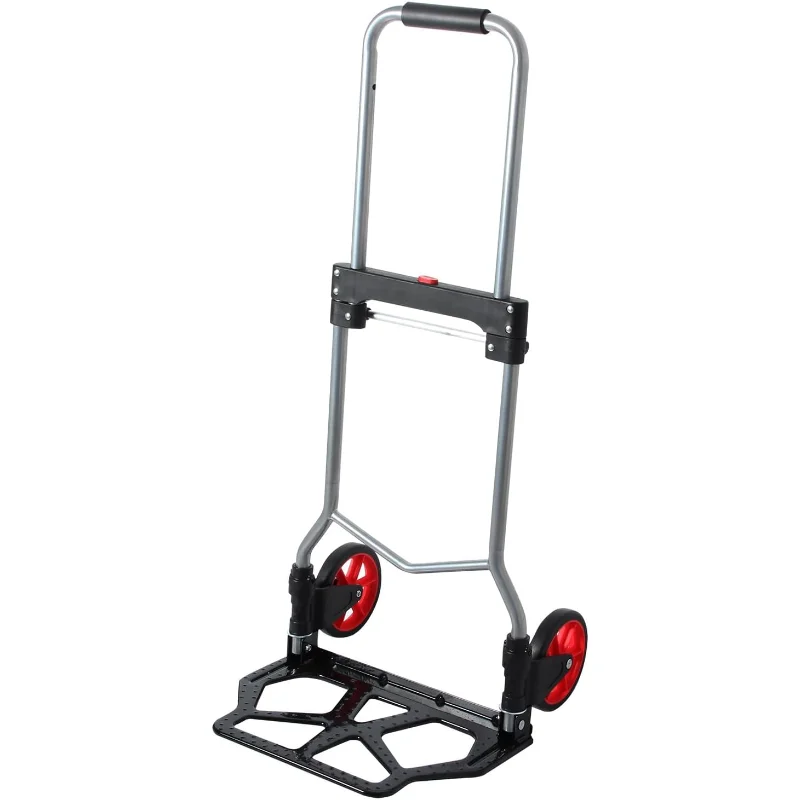 240lbs Capacity Dolly Cart with Rope,Steel Portable Cart Telescoping Handle and Two 6" Nylon+Rubber Wheels
240lbs Capacity Dolly Cart with Rope,Steel Portable Cart Telescoping Handle and Two 6" Nylon+Rubber Wheels