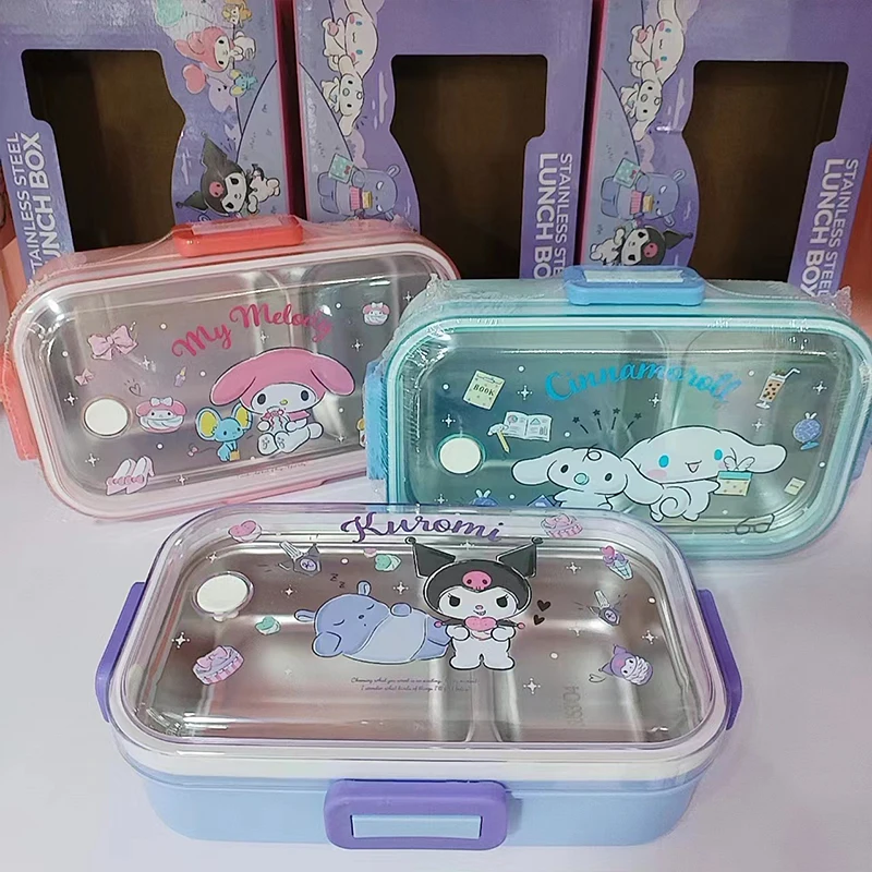 Sanrio Kuromi My Melody Cinnamoroll Lunch Box Kawaii Anime Portable Divider Lunchbox Cartoon Cute Stainless Steel Lunch Box Gift
Sanrio Kuromi My Melody Cinnamoroll Lunch Box Kawaii Anime Portable Divider Lunchbox Cartoon Cute Stainless Steel Lunch Box Gift