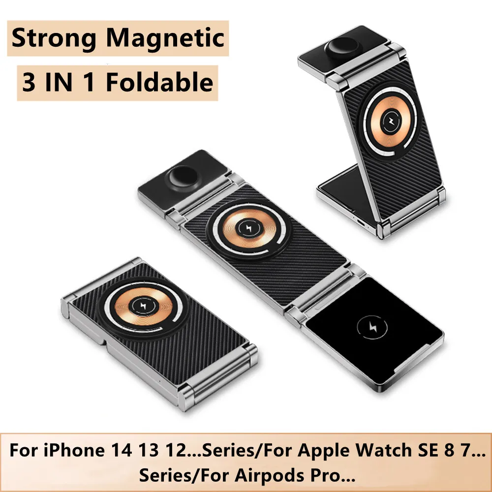 Strong Magnetic Wireless Charger Stand Fast Charging Dock Station For iPhone 14 13 12 Pro Max Airpods Pro 2 3 Apple Watch SE 8 7
Strong Magnetic Wireless Charger Stand Fast Charging Dock Station For iPhone 14 13 12 Pro Max Airpods Pro 2 3 Apple Watch SE 8 7