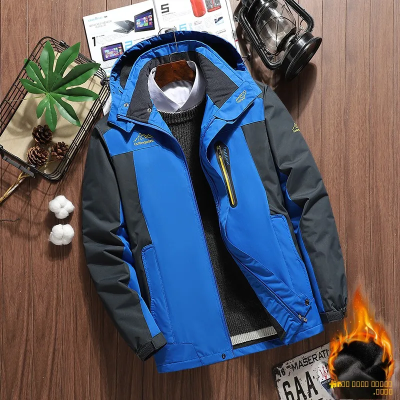 Outdoor Men's Winter Thiened Fce Jaet Skiing Windproof Warm Cotton Coat Stand Fit Long Sve Zipper Closure Hoodie
Outdoor Men's Winter Thiened Fce Jaet Skiing Windproof Warm Cotton Coat Stand Fit Long Sve Zipper Closure Hoodie
