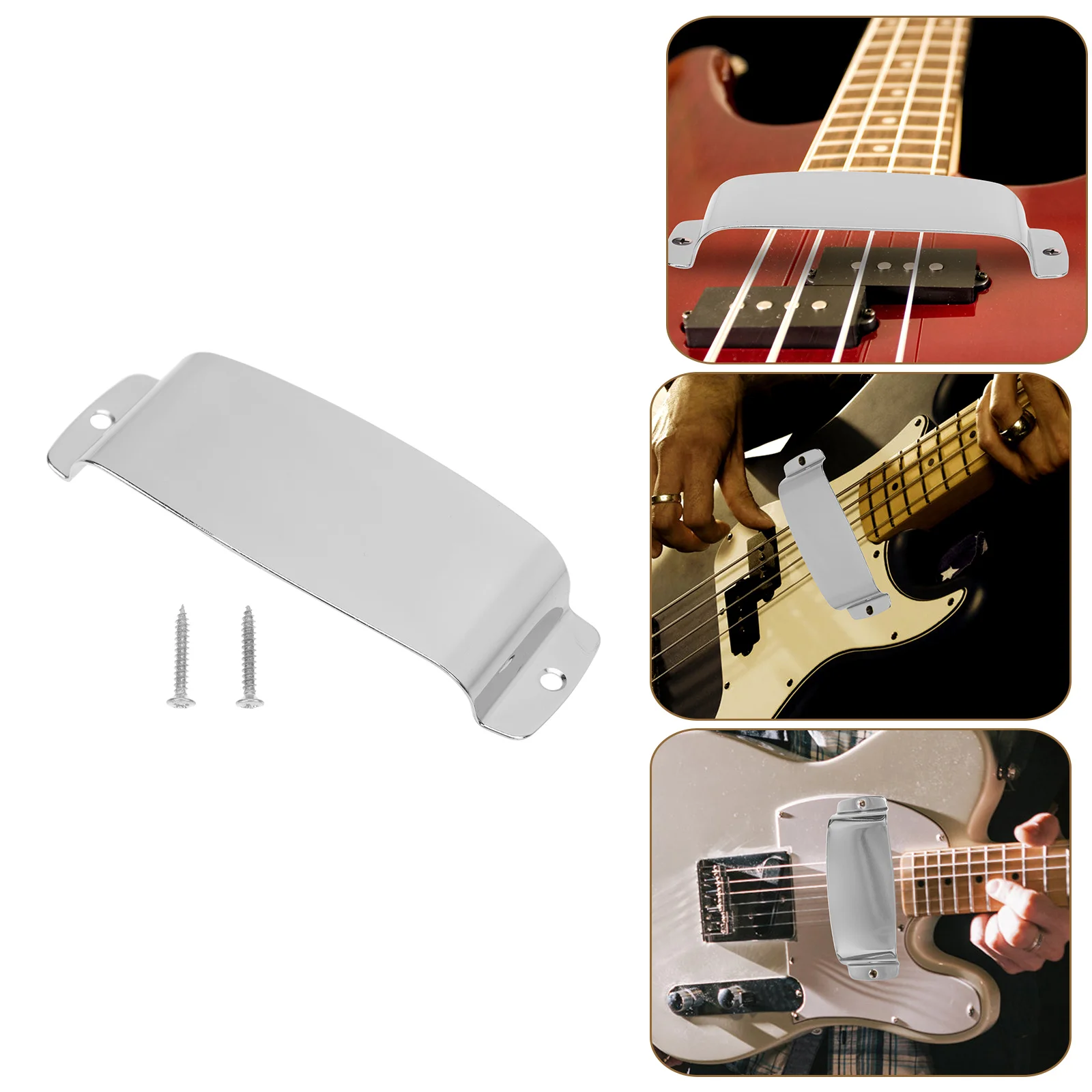 Bass Pickup Cover Zinc Alloy Durable Protective Musical Instrument Compatible Easy Clean Long Service Guitar Parts Accessories 
Bass Pickup Cover Zinc Alloy Durable Protective Musical Instrument Compatible Easy Clean Long Service Guitar Parts Accessories
