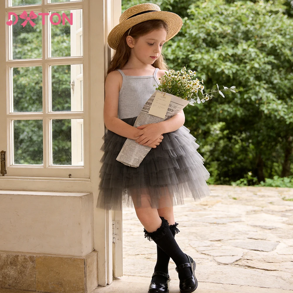 DXTON Baby Girls Princess Dress Puff Layer Mesh Dress with One-Shoulder Sling Top Elegant Children Birthday Party Cotton Clothes
DXTON Baby Girls Princess Dress Puff Layer Mesh Dress with One-Shoulder Sling Top Elegant Children Birthday Party Cotton Clothes