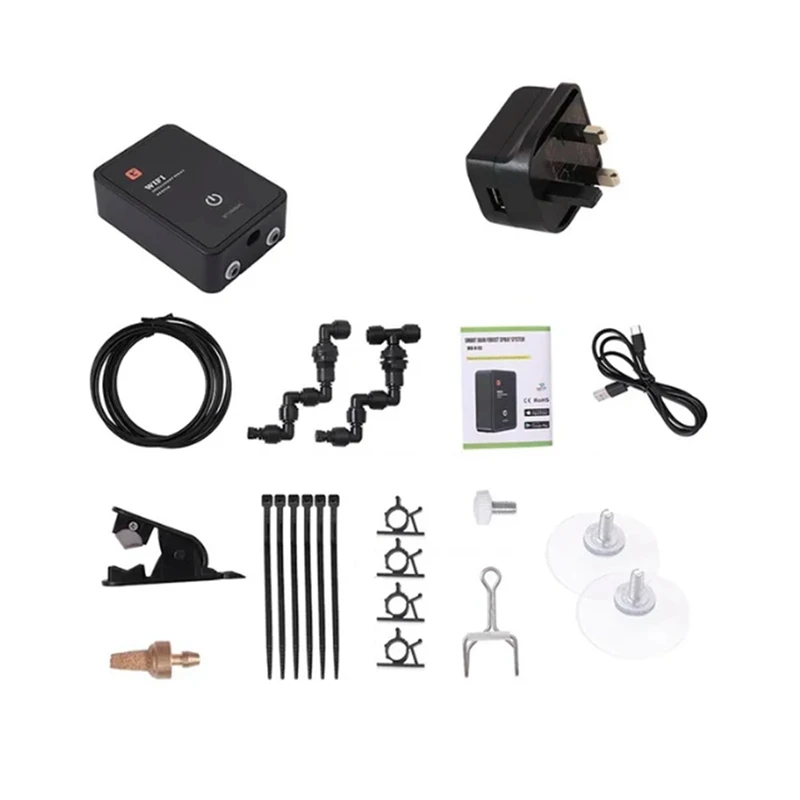 Intelligent Reptile Fogger Terrariums Humidifier Electronic Timer Automatic Mist Rainforest Spray System Kit (UK Plug) Durable
Intelligent Reptile Fogger Terrariums Humidifier Electronic Timer Automatic Mist Rainforest Spray System Kit (UK Plug) Durable