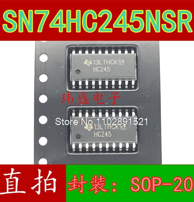 (10PCS/LOT) 74HC245 SN74HC245NSR 5.2mm SOP-20
(10PCS/LOT) 74HC245 SN74HC245NSR 5.2mm SOP-20