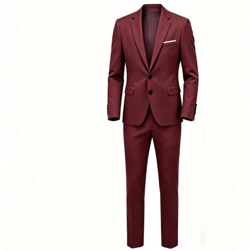 Men's 2-Piece Suit Slim Fit Business Formal Blazer Pants for Wedding Groomsmen
Men's 2-Piece Suit Slim Fit Business Formal Blazer Pants for Wedding Groomsmen