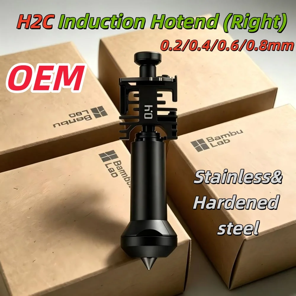 Standard Flow & High Flow Smart Induction Hotend Official Original Bambu Lab H2C Hotend 0.2/0.4/0.6/0.8mm 3D Printer Accessories
Standard Flow & High Flow Smart Induction Hotend Official Original Bambu Lab H2C Hotend 0.2/0.4/0.6/0.8mm 3D Printer Accessories