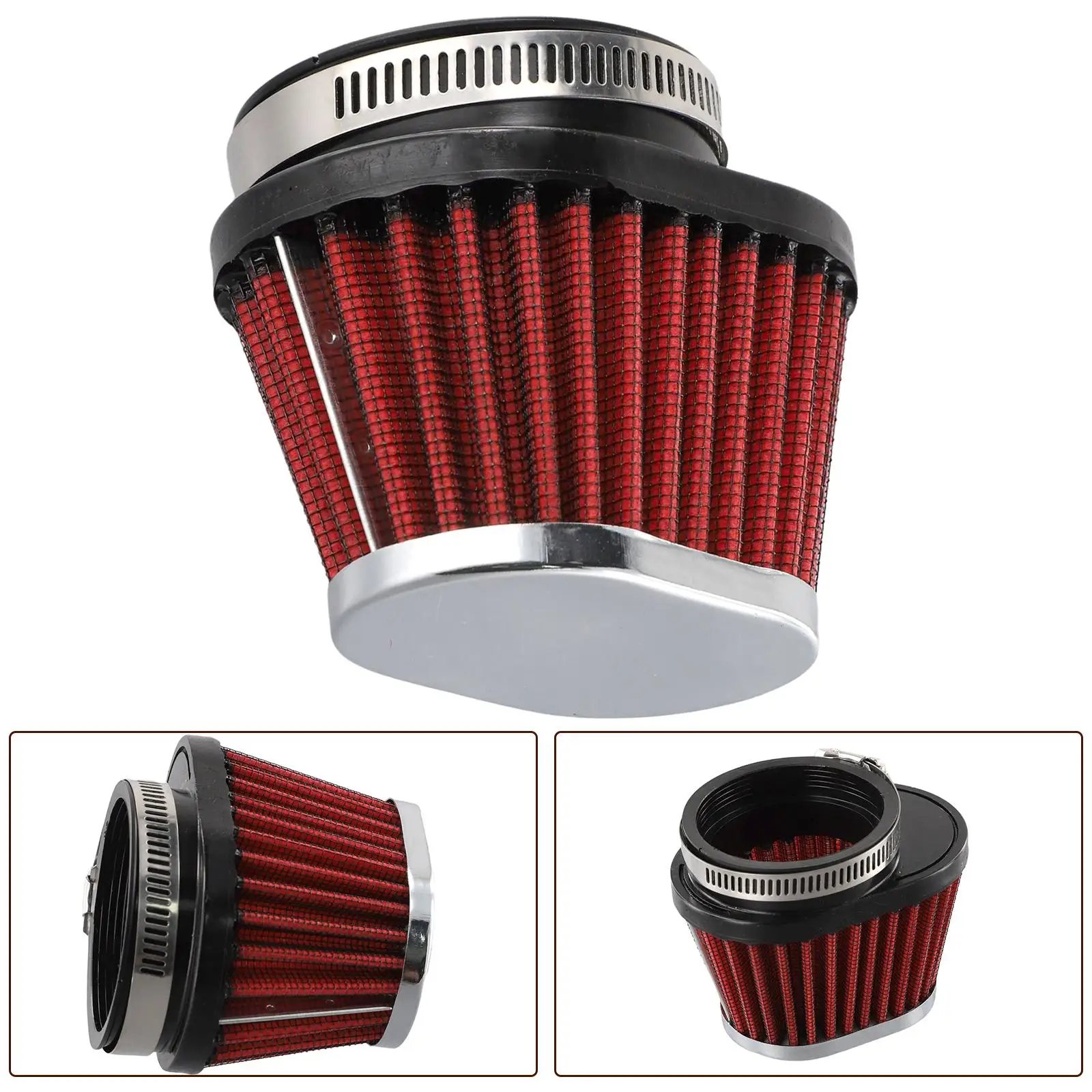 Intake Air Filter Air Filter Cleaner Motorcycle Parts Red Replacement Round Tapered Universal Vehicle 1pcs 60mm
Intake Air Filter Air Filter Cleaner Motorcycle Parts Red Replacement Round Tapered Universal Vehicle 1pcs 60mm