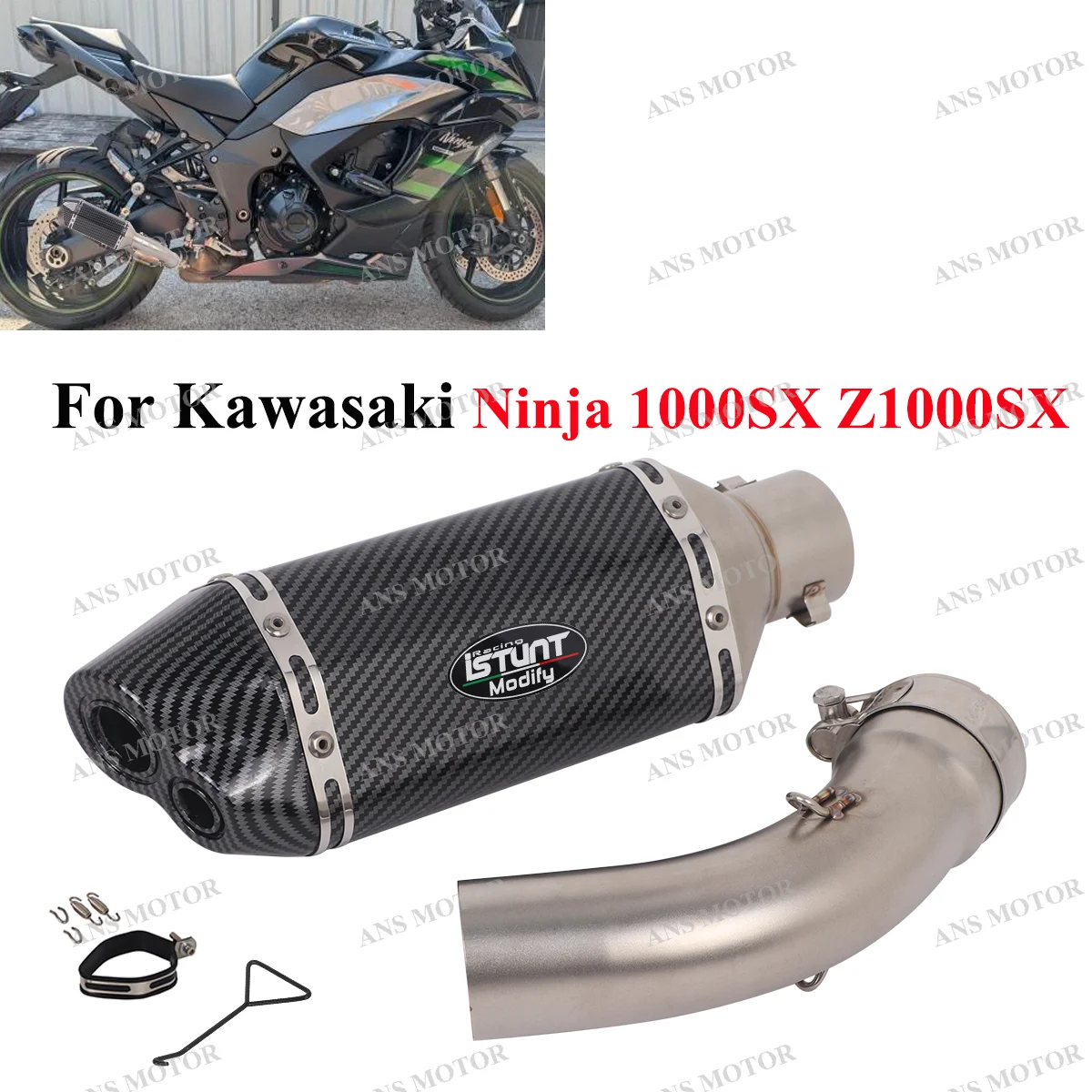 Slip On For Kawasaki Ninja 1000SX Z1000SX 2021-2025 Motocycle Exhaust Muffler Escape System 1000SX Exhaust Dual Holes
Slip On For Kawasaki Ninja 1000SX Z1000SX 2021-2025 Motocycle Exhaust Muffler Escape System 1000SX Exhaust Dual Holes