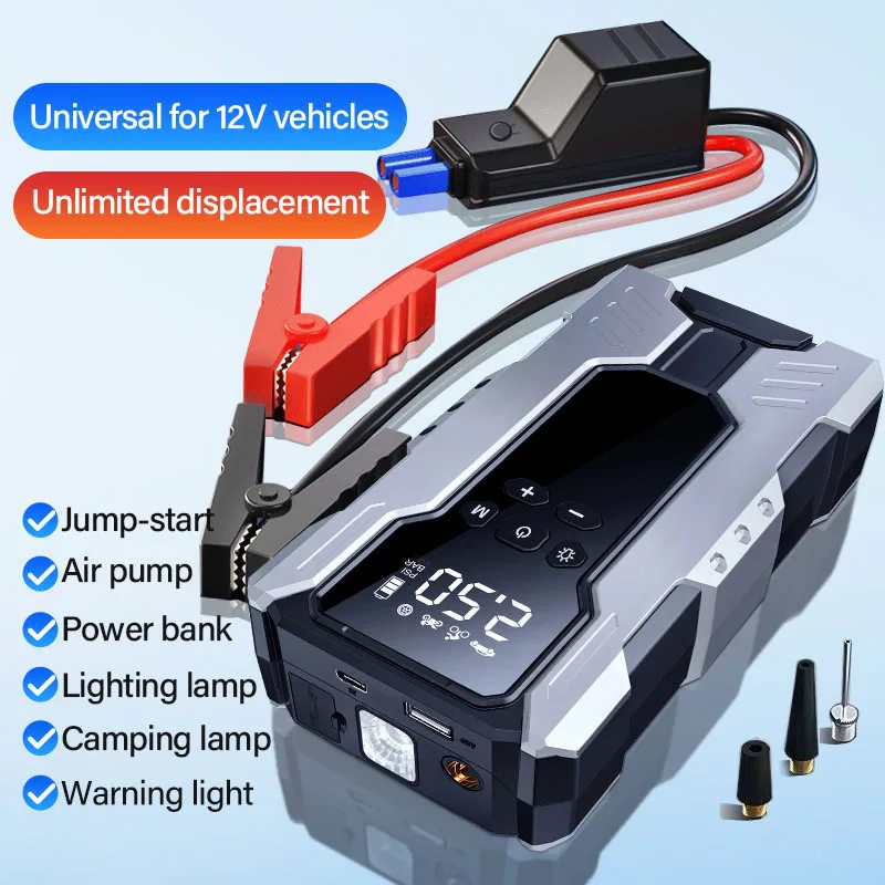 Portable 150W 99800mah Car Jump Starter Power Bank 12V 24V 2000A Battery Jump Starter Booster Emergency Charger Motorcycle Truck
Portable 150W 99800mah Car Jump Starter Power Bank 12V 24V 2000A Battery Jump Starter Booster Emergency Charger Motorcycle Truck