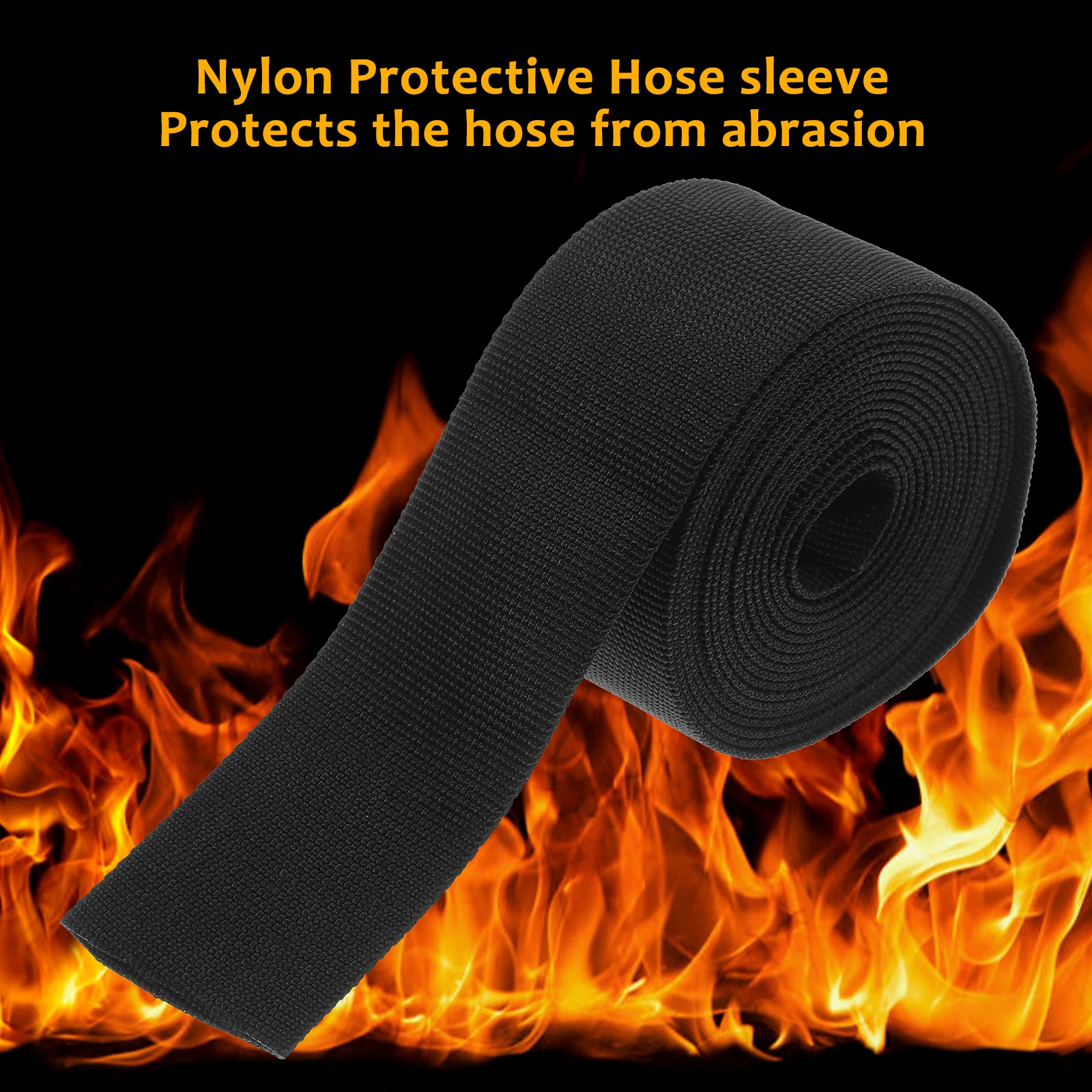 26mm Inner Diameter 26ft Long Black Protective Nylon Hose Sleeve for Hydraulic Torch Cables Welding Harness Abrasion Resistant
26mm Inner Diameter 26ft Long Black Protective Nylon Hose Sleeve for Hydraulic Torch Cables Welding Harness Abrasion Resistant