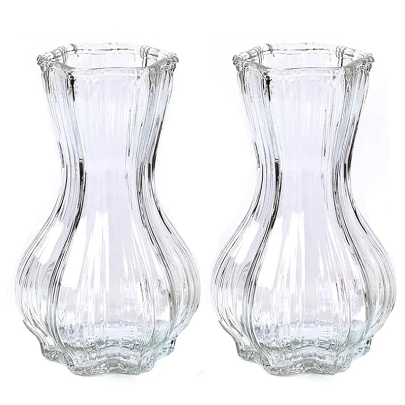B08B-Glass Vase Set Of 2 With Ribbed Design For Home Decor , Living Room,Wedding Table Centerpieces Vases For Flowers
B08B-Glass Vase Set Of 2 With Ribbed Design For Home Decor , Living Room,Wedding Table Centerpieces Vases For Flowers