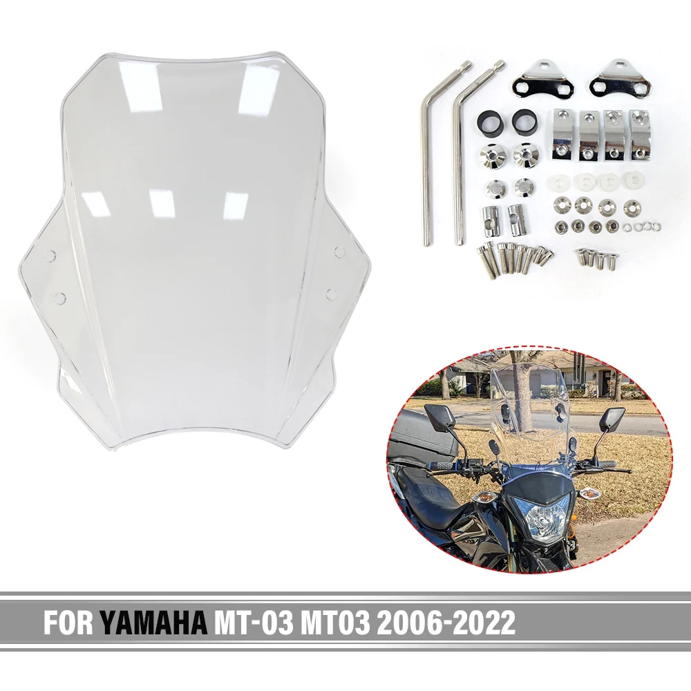 For YAMAHA MT-03 MT03 2006-2022 2021 2020 Universal Motorcycle Adjustable Wind Screen Windshield Windscreen Windshield Universal
For YAMAHA MT-03 MT03 2006-2022 2021 2020 Universal Motorcycle Adjustable Wind Screen Windshield Windscreen Windshield Universal
