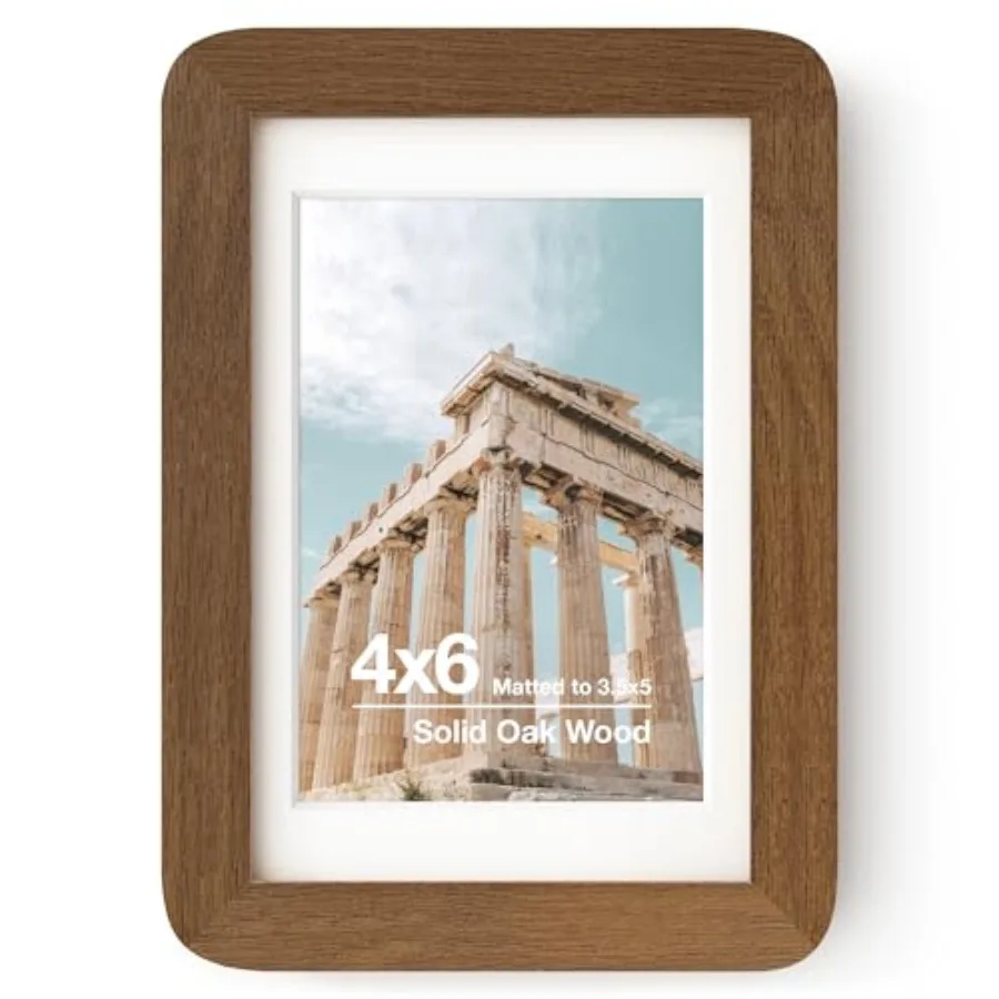 4x6 Solid Wood Picture Frame 4x6 With Mat For 3.5x5 Plexiglas Hanging Hardware Included,1 Pack
4x6 Solid Wood Picture Frame 4x6 With Mat For 3.5x5 Plexiglas Hanging Hardware Included,1 Pack