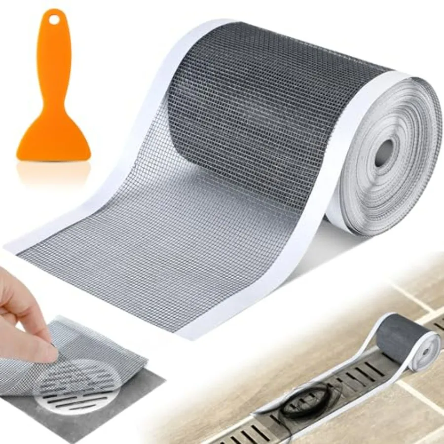 1 Pack 4 Inch x 33 ft Linear Shower Drain Hair Catcher Screen Disposable Adhesive Cutable Mesh Shower Drain Cover Stickers for
1 Pack 4 Inch x 33 ft Linear Shower Drain Hair Catcher Screen Disposable Adhesive Cutable Mesh Shower Drain Cover Stickers for