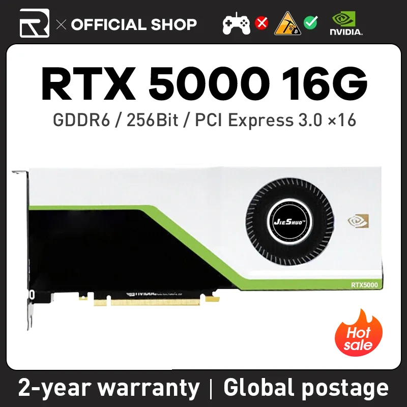 JIESHUO NVIDIA RTX 5000 16 Гб Turbo Gaming для графического, центрального процессора GDDR6 rtx5000 16g PC Desktop Video Office KAS RVN CFX 256BIT PIC-E 3,0
JIESHUO NVIDIA RTX 5000 16 Гб Turbo Gaming для графического, центрального процессора GDDR6 rtx5000 16g PC Desktop Video Office KAS RVN CFX 256BIT PIC-E 3,0