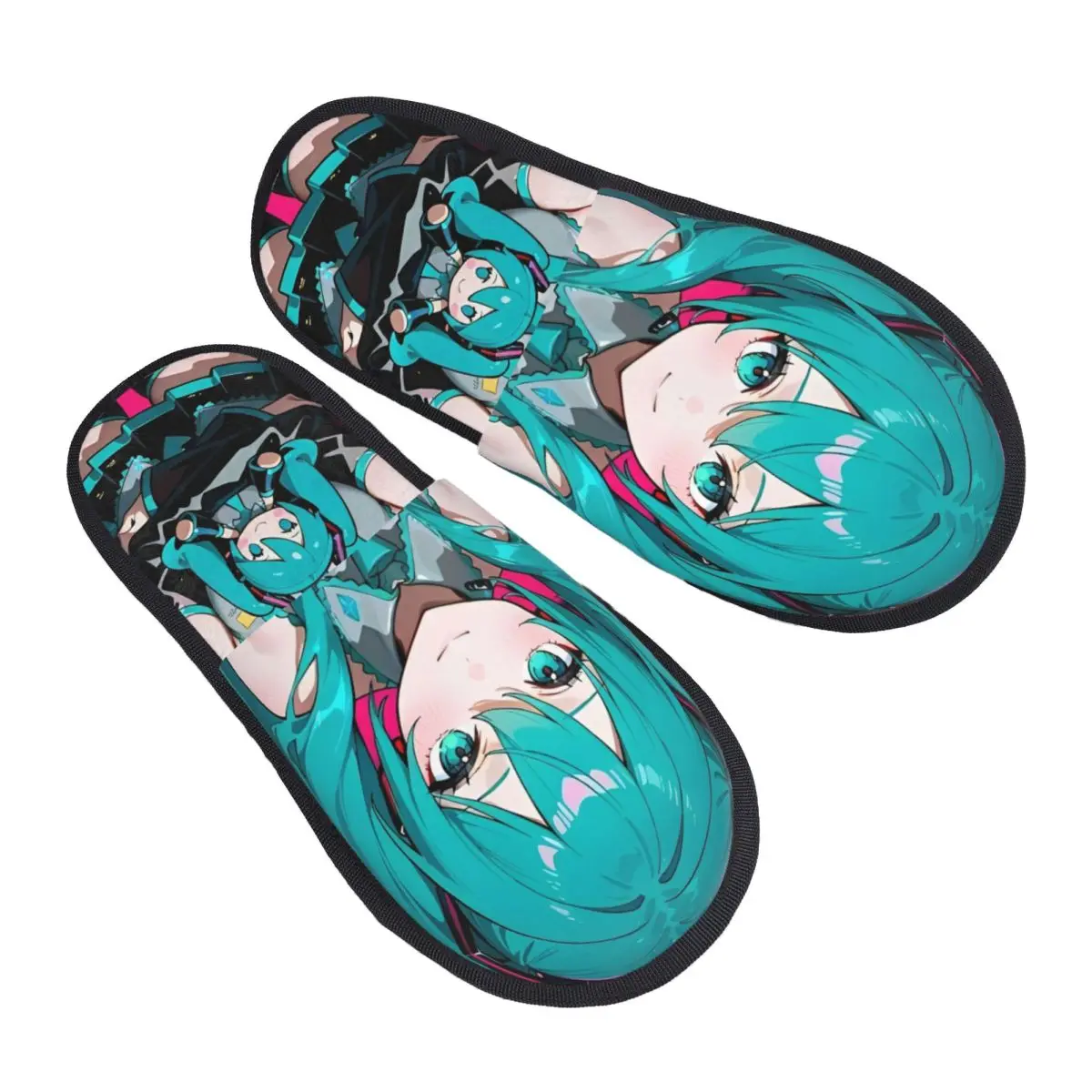 Hatsune Miku Singer Music Аниме Тапочки для спальни с тапочками из пены с эффектом памяти Подарок для женщин и мужчин Домашняя обувь с противоскользящей подошвой 
Hatsune Miku Singer Music Аниме Тапочки для спальни с тапочками из пены с эффектом памяти Подарок для женщин и мужчин Домашняя обувь с противоскользящей подошвой