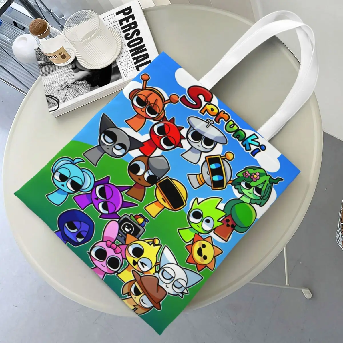 Sprunki Incredibox Canvas Tote Bag Fashion Large Capacity Grocery Bag for Women Shopping Bags
Sprunki Incredibox Canvas Tote Bag Fashion Large Capacity Grocery Bag for Women Shopping Bags