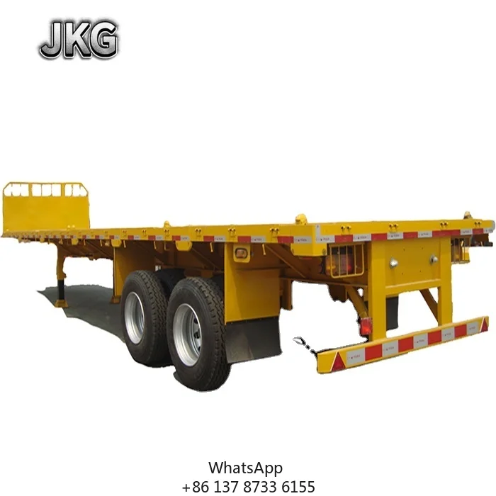 JKG3 Axle For CONTAINER Semi Trailer For Container 40T Best Seller Factory Customized Flat Bed Semi Trailer
JKG3 Axle For CONTAINER Semi Trailer For Container 40T Best Seller Factory Customized Flat Bed Semi Trailer