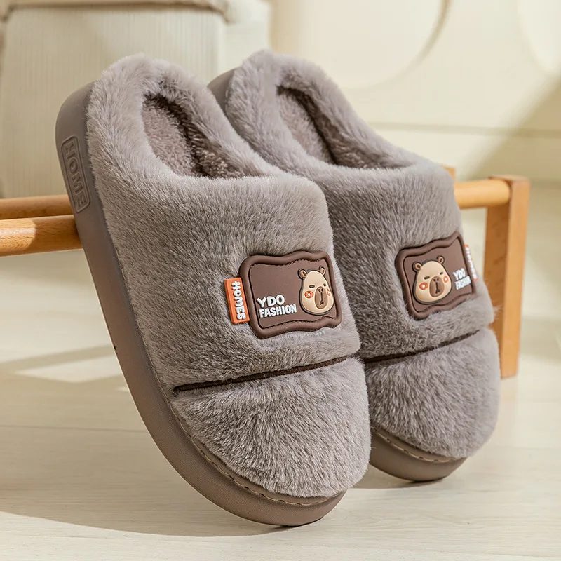 Plush Cotton Slippers for Women Autumn/Winter Outdoor Wear Thick-Soled Anti-Slip Homewear Indoor Warmth Couples' Cotton Slippers
Plush Cotton Slippers for Women Autumn/Winter Outdoor Wear Thick-Soled Anti-Slip Homewear Indoor Warmth Couples' Cotton Slippers