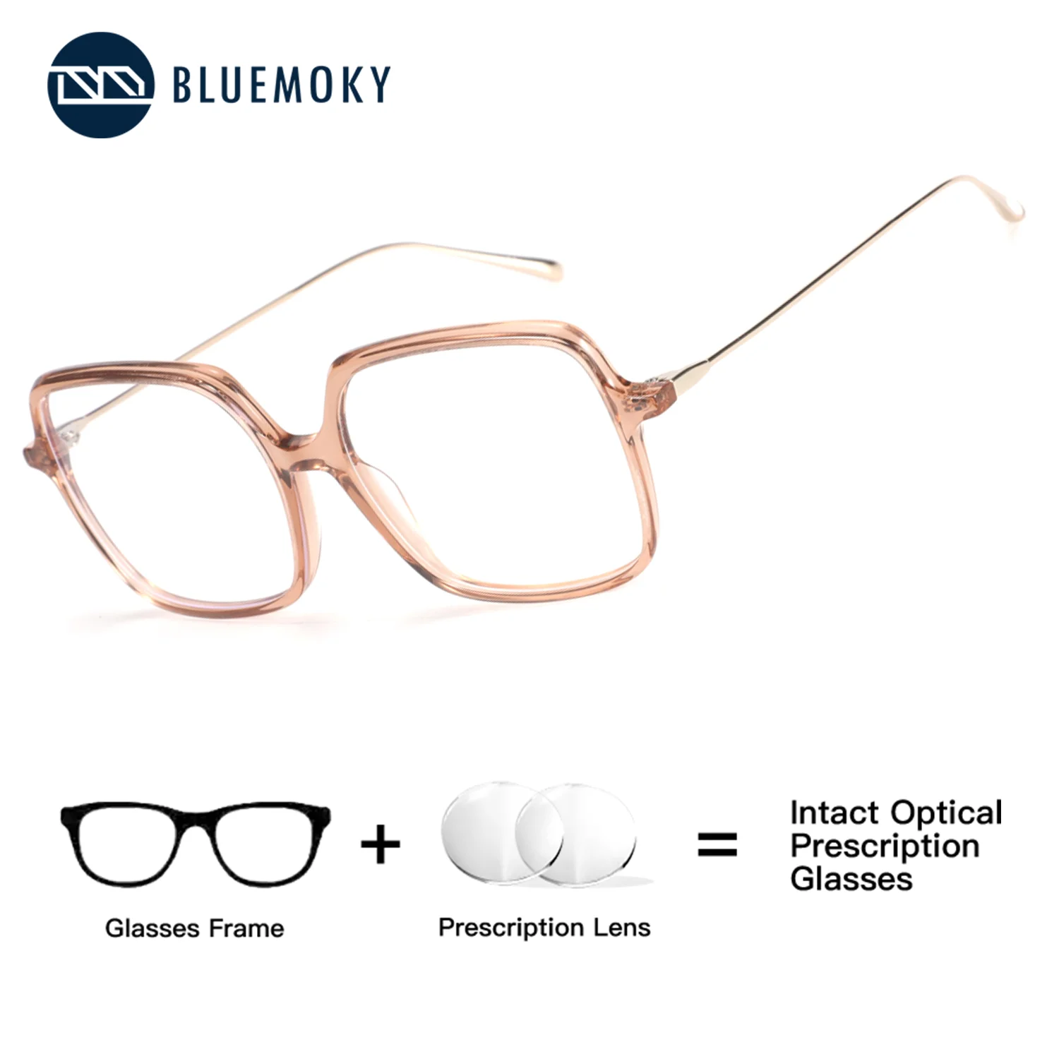 BLUEMOKY Women‘s Polygon Square Acetate Prescription Glasses Blue Light Blocking Photochromic Lenses For Myopia Daily Vision
BLUEMOKY Women‘s Polygon Square Acetate Prescription Glasses Blue Light Blocking Photochromic Lenses For Myopia Daily Vision