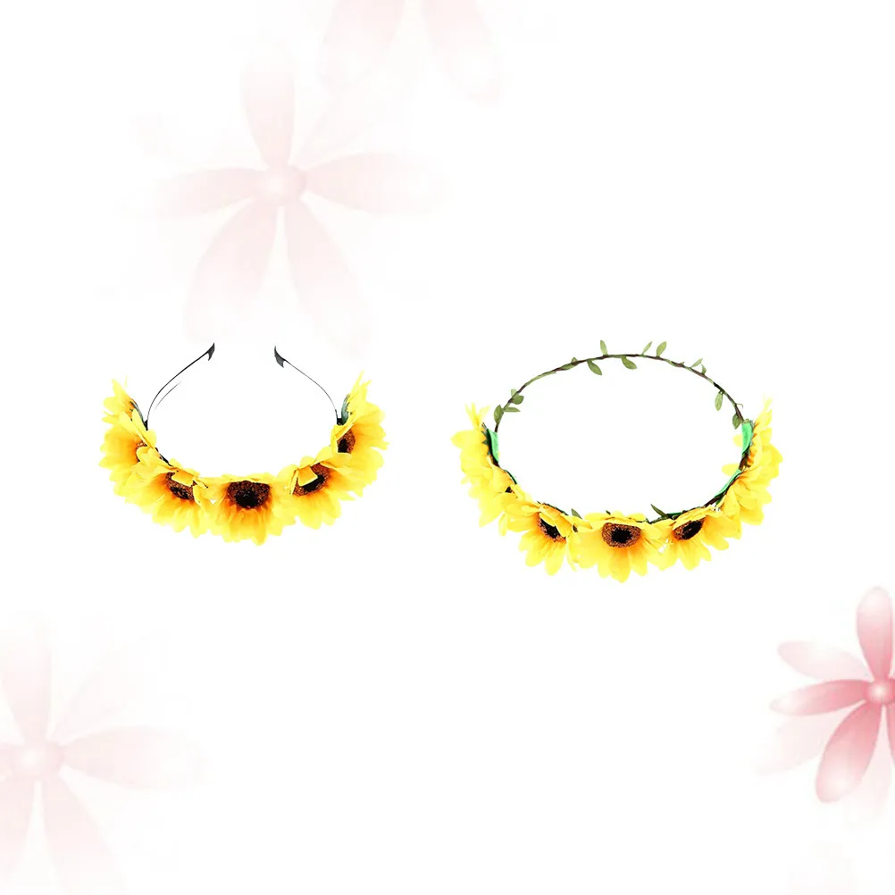 2Pcs Daisy Sunflower Floral Headdress Garland Hairband Simulation Flower Crown Perfect Ornament for Parties Weddings Photo
2Pcs Daisy Sunflower Floral Headdress Garland Hairband Simulation Flower Crown Perfect Ornament for Parties Weddings Photo