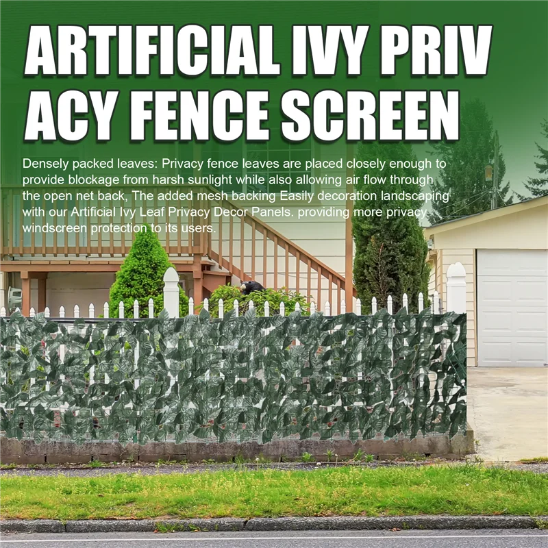 AB33-Artificial Ivy Privacy Fence Screen 0.5X3M Artificial Hedges Fence And Faux Ivy Vine Leaf Decoration For Outdoor Garden
AB33-Artificial Ivy Privacy Fence Screen 0.5X3M Artificial Hedges Fence And Faux Ivy Vine Leaf Decoration For Outdoor Garden