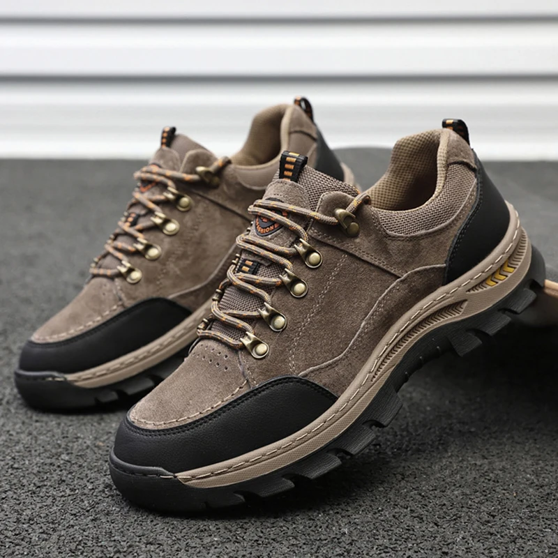 Real Leather Men's Casual Shoes Spring New Outdoor Hiking and Mountaineering Shoes Anti Slip Casual and Comfortable Sports Shoes
Real Leather Men's Casual Shoes Spring New Outdoor Hiking and Mountaineering Shoes Anti Slip Casual and Comfortable Sports Shoes