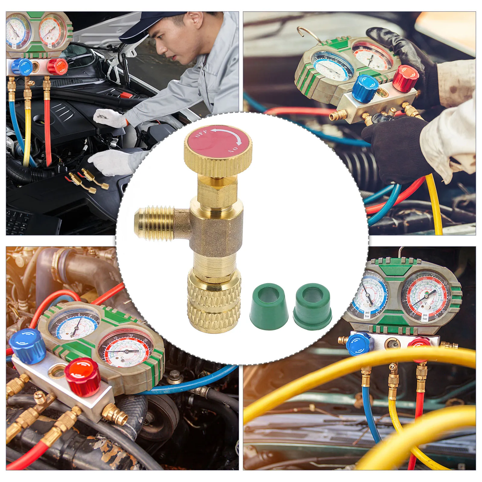 1Pcs Premium Copper Air Conditioner Safety Valve for Automotive Industrial Ac Systems Refrigerant Charging Fluoride Adding Valve
1Pcs Premium Copper Air Conditioner Safety Valve for Automotive Industrial Ac Systems Refrigerant Charging Fluoride Adding Valve