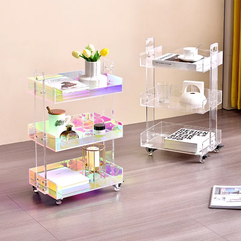 Acrylic Rolling Storage Cart Movable Slim Organizer Shelf Large Capacity Simple Style Multi Tier Utility Trolley
Acrylic Rolling Storage Cart Movable Slim Organizer Shelf Large Capacity Simple Style Multi Tier Utility Trolley