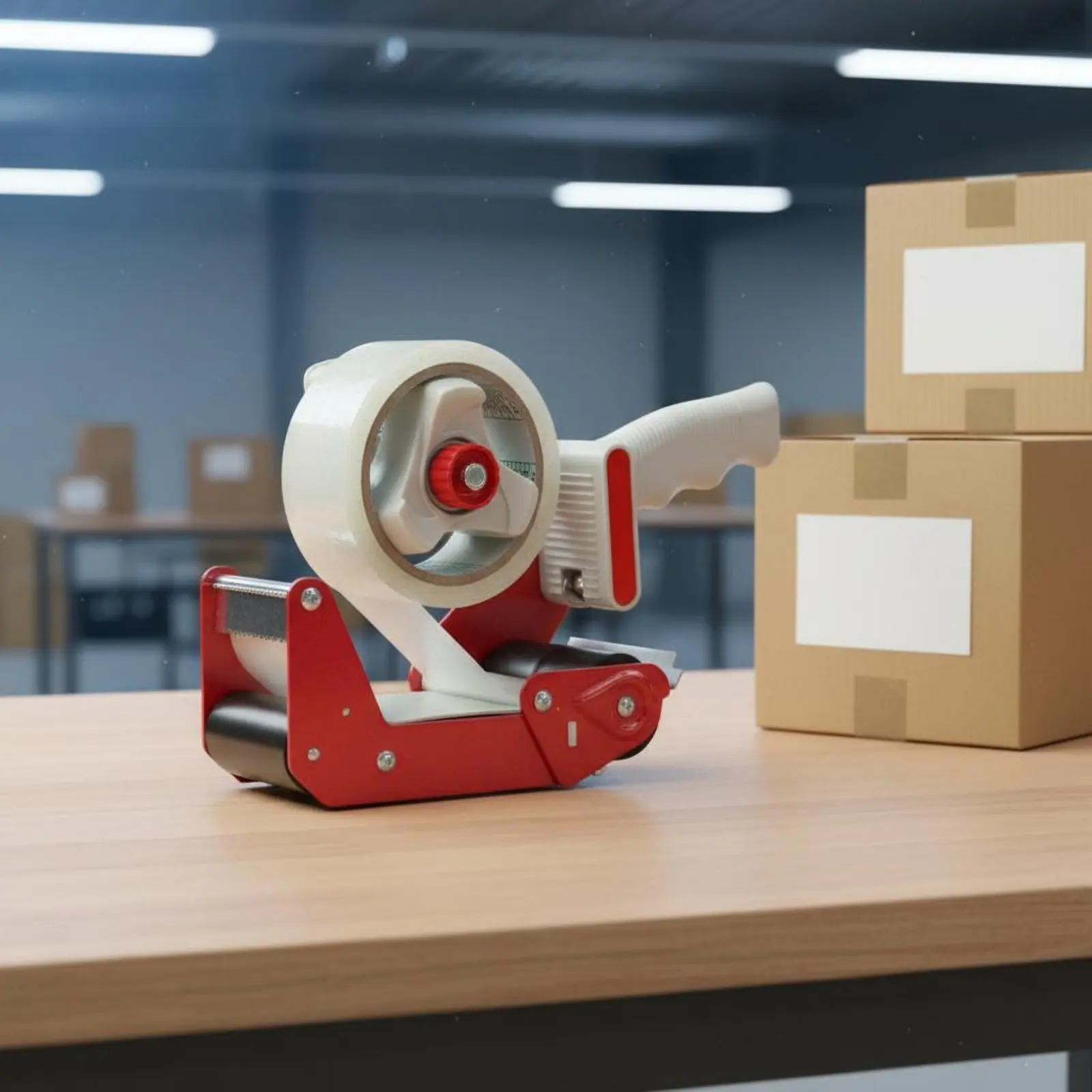 Red Tape Easy to Use Packing Tape Single-Hand Hand Operation Adjustable Tension for Warehouse, Moving
Red Tape Easy to Use Packing Tape Single-Hand Hand Operation Adjustable Tension for Warehouse, Moving
