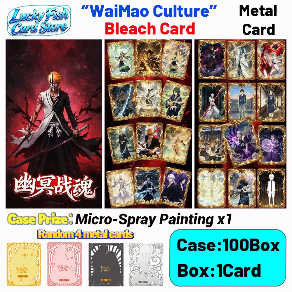Wholesale 2026 New WaiMao Creative Studio Bleach Metal Cards 3 Case Master Set Anime Collectibles Character Fan Gifts
Wholesale 2026 New WaiMao Creative Studio Bleach Metal Cards 3 Case Master Set Anime Collectibles Character Fan Gifts