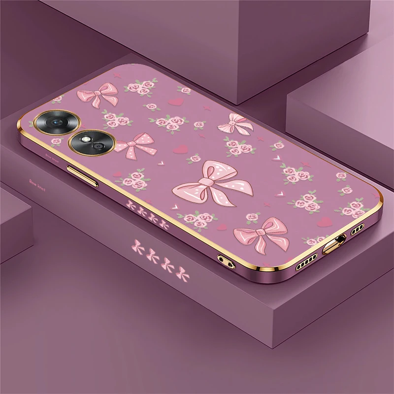 Flower Bow Print Phone Case For OPPO A17 A16E A16K A16S A15 A15S A12 A12S A12E Shockproof Plating Soft TPU Silicone Cover
Flower Bow Print Phone Case For OPPO A17 A16E A16K A16S A15 A15S A12 A12S A12E Shockproof Plating Soft TPU Silicone Cover