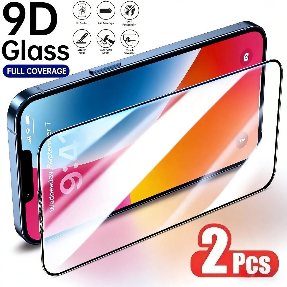 2Pcs Full Cover Screen Protector for iPhone 17 16 15 14 Pro Max Air 16 15 Plus 17e 13 12 11 Pro Mini 9H Hardness Tempered Glass
2Pcs Full Cover Screen Protector for iPhone 17 16 15 14 Pro Max Air 16 15 Plus 17e 13 12 11 Pro Mini 9H Hardness Tempered Glass