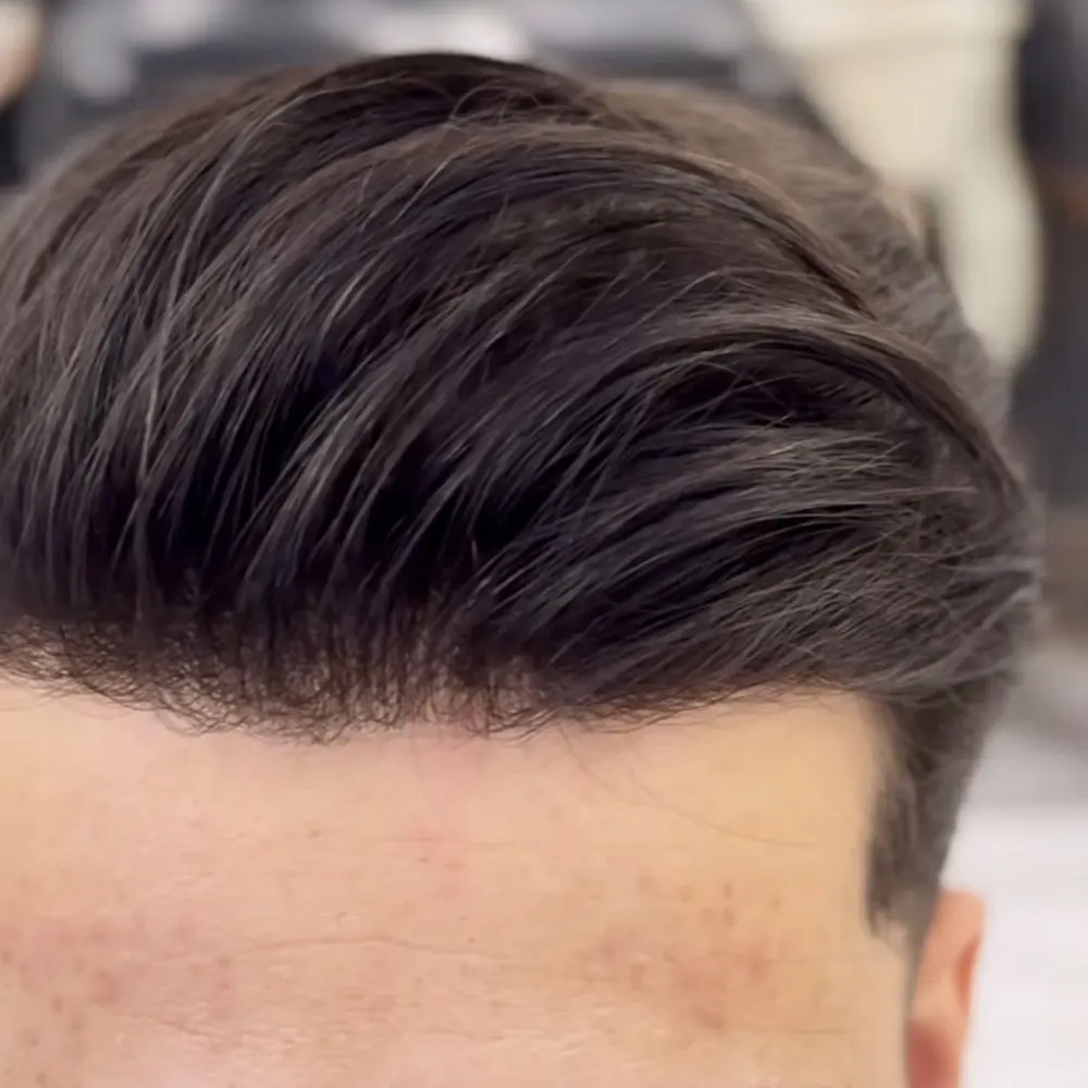 Natural Hairline Durable Full Skin Pu Base Men's Toupee Human Hair Gery Black HairPiece Capillary Prosthesis System for Baldness
Natural Hairline Durable Full Skin Pu Base Men's Toupee Human Hair Gery Black HairPiece Capillary Prosthesis System for Baldness
