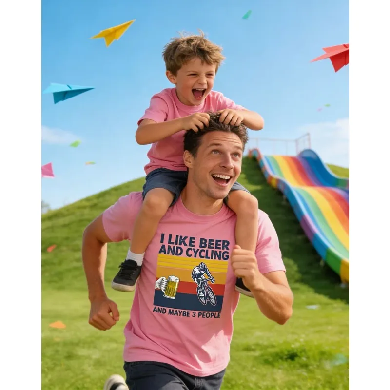 2026 New Beer Bicycle Printed Children's T-shirt Pure Cotton Round Neck Parent Child Clothing Top Personalized Pattern Clothing
2026 New Beer Bicycle Printed Children's T-shirt Pure Cotton Round Neck Parent Child Clothing Top Personalized Pattern Clothing