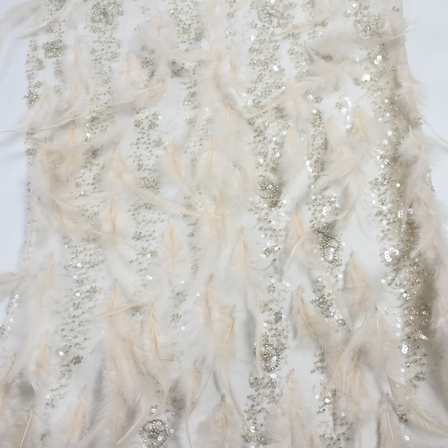 Clothing Designer Fabric Handmade Feather Order Flower Dress Embroidery Fabrics Sequin Women's Embroidered Cloth
Clothing Designer Fabric Handmade Feather Order Flower Dress Embroidery Fabrics Sequin Women's Embroidered Cloth