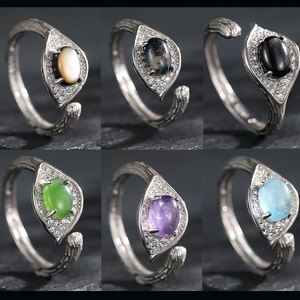 925 Sterling Silver Ring Set with Natural Hetian Amethyst Women's Ring Unisex Men's Crystal Ring Jewelry Handmade Accessories
925 Sterling Silver Ring Set with Natural Hetian Amethyst Women's Ring Unisex Men's Crystal Ring Jewelry Handmade Accessories