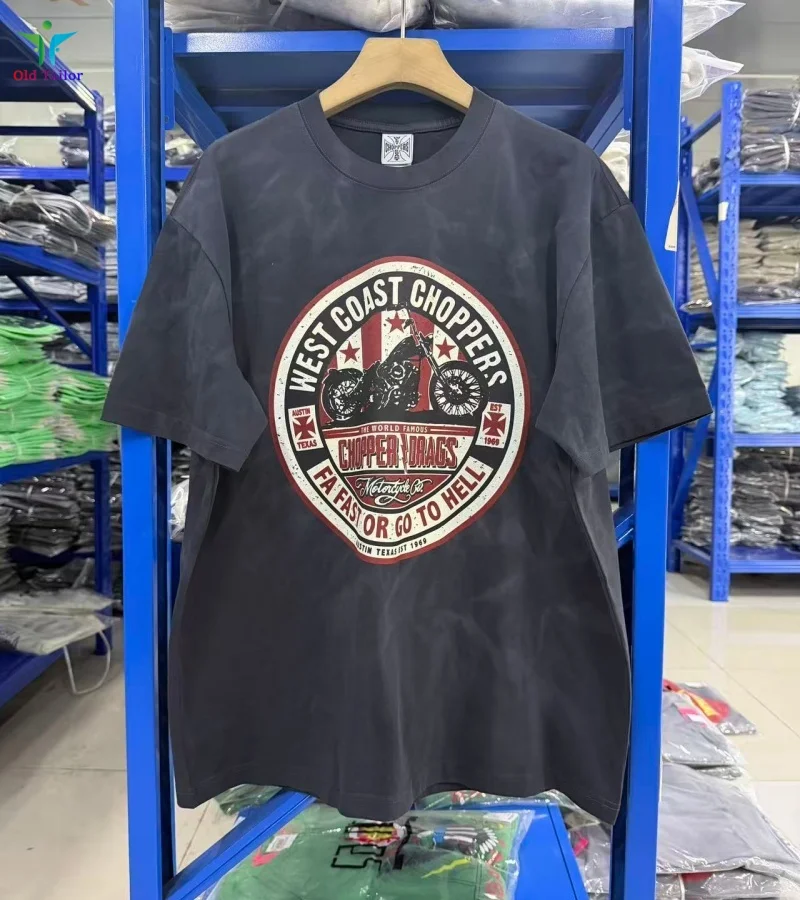 Summer Newest West Coast Choppers 26SS 1972 Vintage Print Washed Crewneck Hip-Hop Distressed Retro T-Shirt
Summer Newest West Coast Choppers 26SS 1972 Vintage Print Washed Crewneck Hip-Hop Distressed Retro T-Shirt
