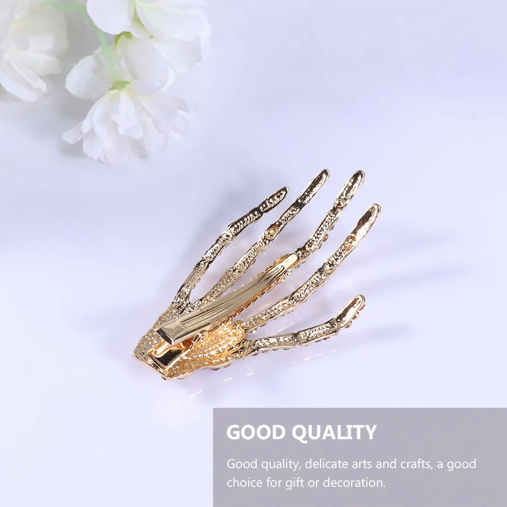 2Pcs Claw Hair Barrettes Halloween Hairpin Punk Skull Hand Bone Hair Clip Claw Hairpin Bangs Clip 
2Pcs Claw Hair Barrettes Halloween Hairpin Punk Skull Hand Bone Hair Clip Claw Hairpin Bangs Clip