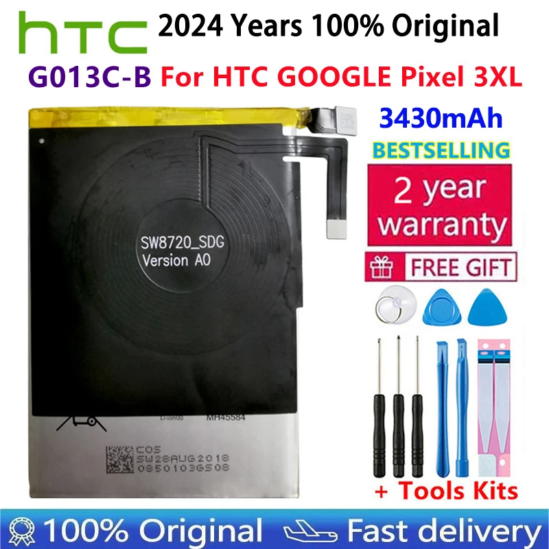 3430mAh G013C-B Battery For HTC GOOGLE PIXEL 3XL 3XL Pixel XL 3 Replacement Mobile Phone Battery Bateria +Gift Tools +Stickers
3430mAh G013C-B Battery For HTC GOOGLE PIXEL 3XL 3XL Pixel XL 3 Replacement Mobile Phone Battery Bateria +Gift Tools +Stickers