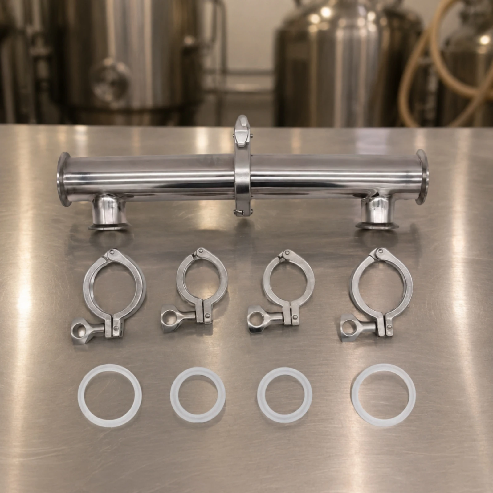 RIMS Tube with Tri-Clamp Connections Stainless Steel RIMS Tube for Homebrewers, Mash Recirculation, Homebrewing
RIMS Tube with Tri-Clamp Connections Stainless Steel RIMS Tube for Homebrewers, Mash Recirculation, Homebrewing
