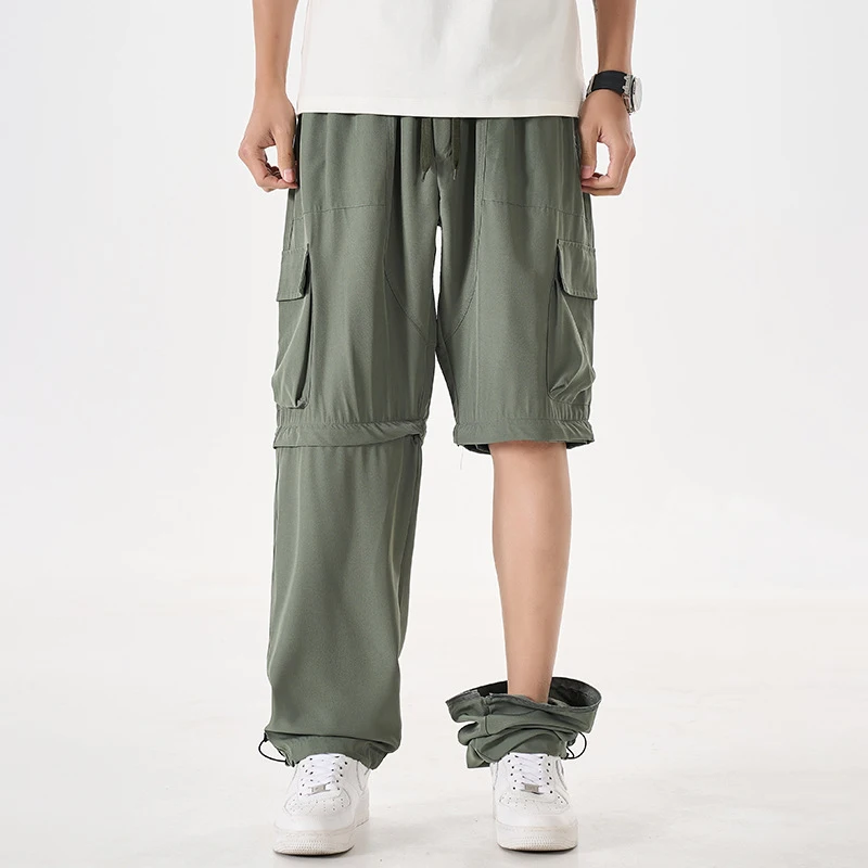Spring Summer New Multi-Pocket Loose Workwear Casual Pants Men's Breathable Two-Way Wearable Nine-Piece Diaper Work Trousers
Spring Summer New Multi-Pocket Loose Workwear Casual Pants Men's Breathable Two-Way Wearable Nine-Piece Diaper Work Trousers
