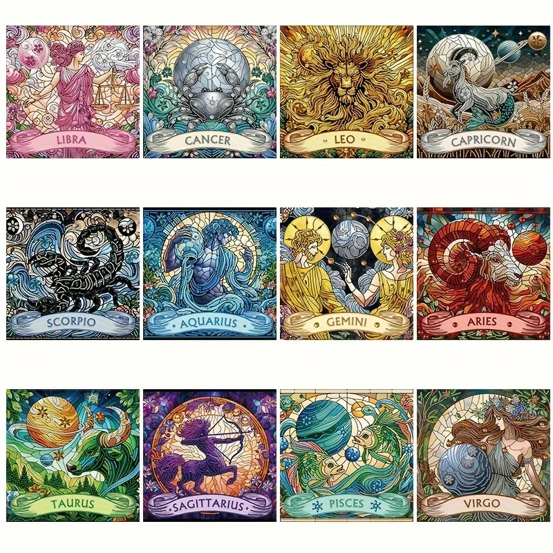 1 шт. 5D DIY комплект алмазной живописи-двенадцать созвездий узор специальной формы хрустальные сверла мозаика для домашнего декора и подарка
1 шт. 5D DIY комплект алмазной живописи-двенадцать созвездий узор специальной формы хрустальные сверла мозаика для домашнего декора и подарка